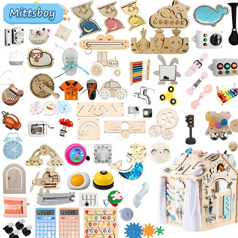Kids Education Usa - Montessori Druk Bord Diy Hout Accessoires