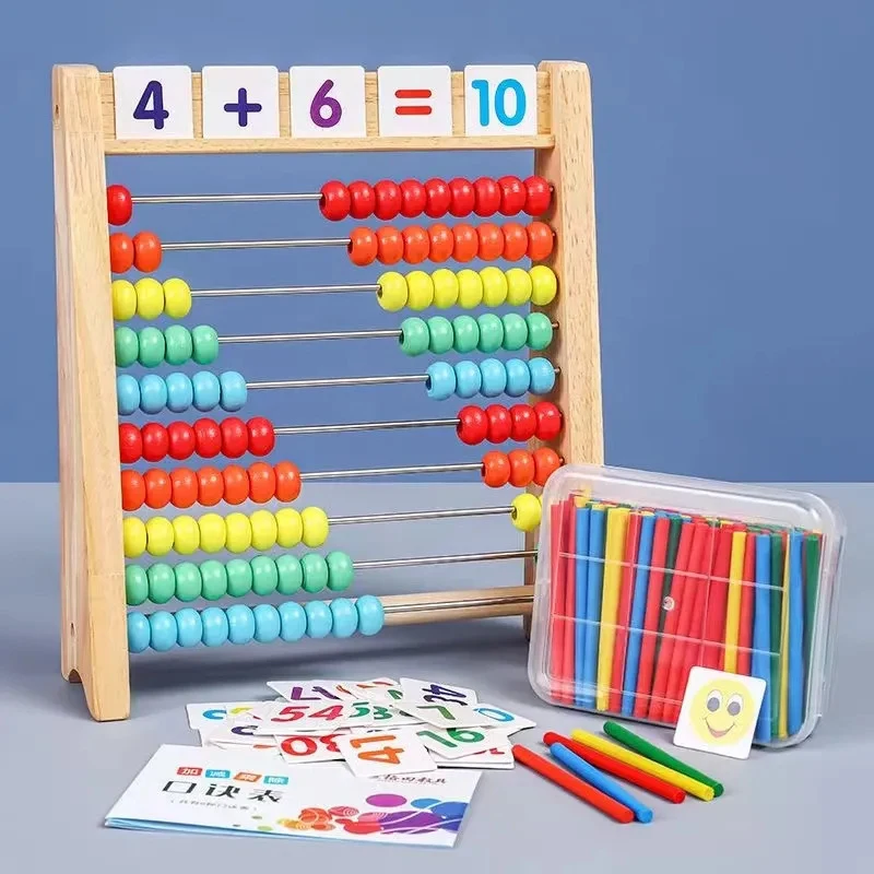 Abacus Counting Bead - Houten tellen speelgoed telraam Montessori onderwijs