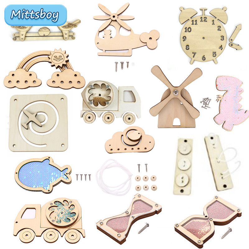Kids Education Usa - Nieuwe Kleuterschool Montessori Drukke Board Zandloper