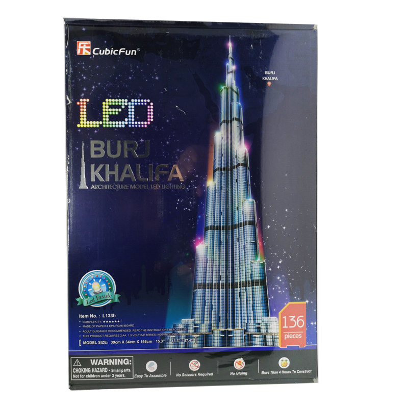 Kids Education In Dubai - 3d Puzzels 1.5M Dubai Burj Khalifa