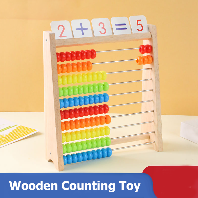 Abacus Counting Bead - Houten tellen speelgoed telraam Montessori onderwijs