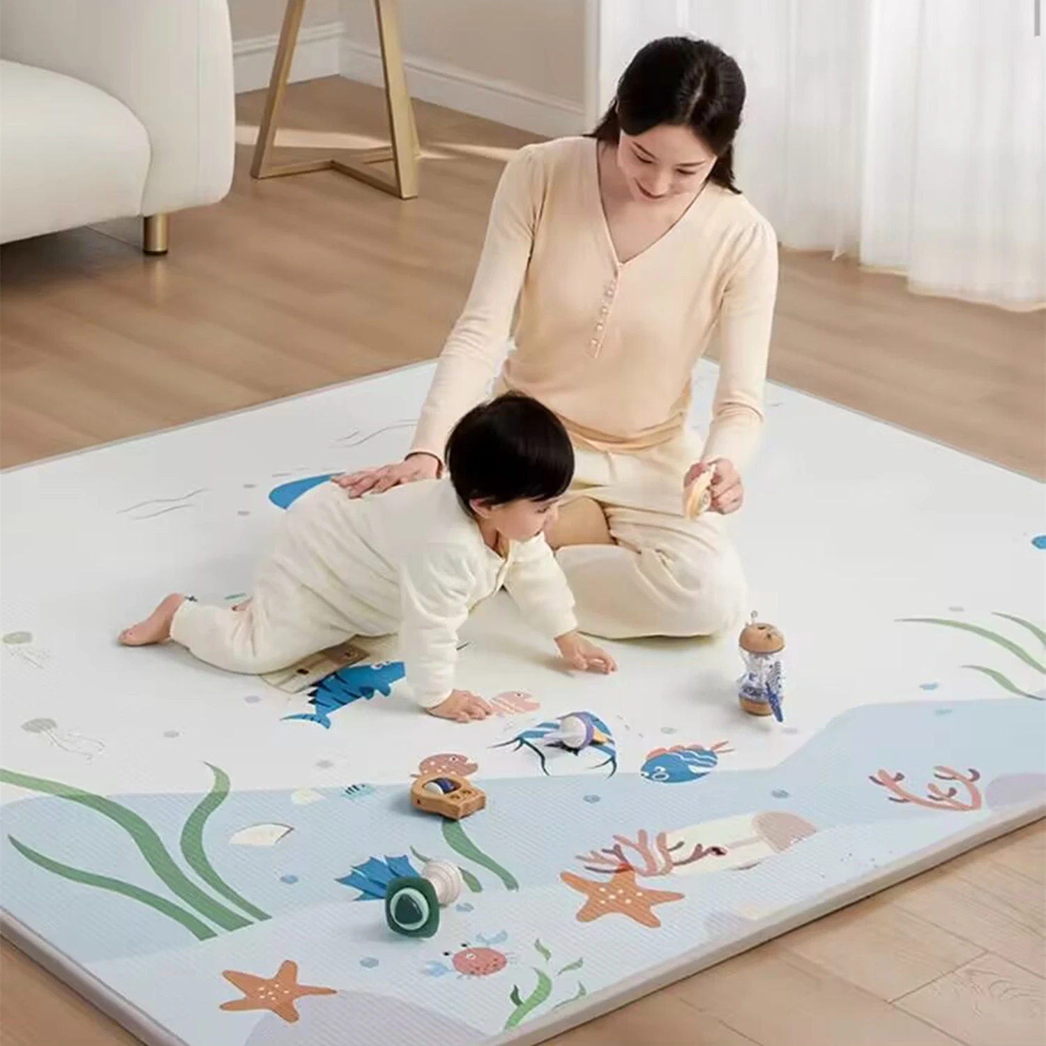 Kids Education Bd - Waterdichte Dikke 1 Cm Baby Speelkleed