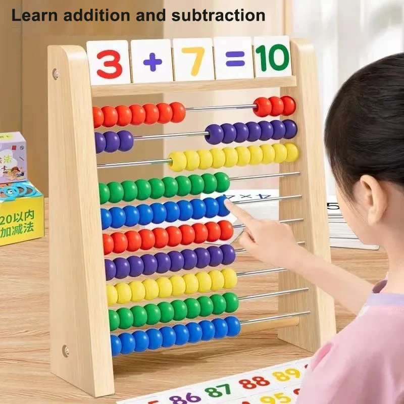 Houten tellen speelgoed telraa - Abacus Counting Bead recensie en prijs