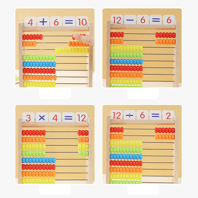 Houten tellen speelgoed telraa - Abacus Counting Bead recensie en prijs