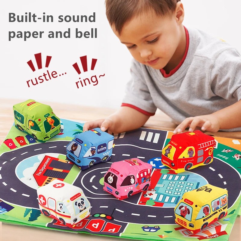 Zachte autospeelgoedset met sp - Kids Educational Gadget recensie en prijs