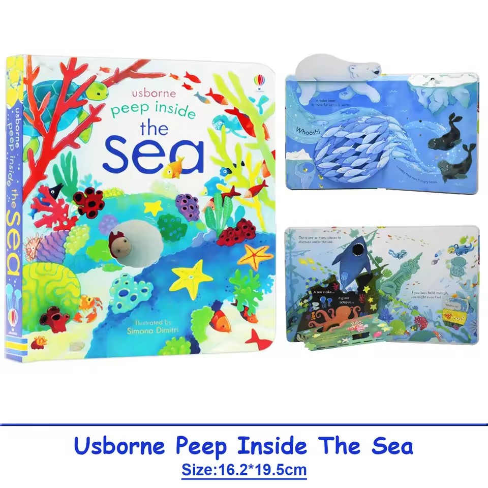 Usborne Peep Inside The Sea Ed - Kids Nature Education recensie en prijs