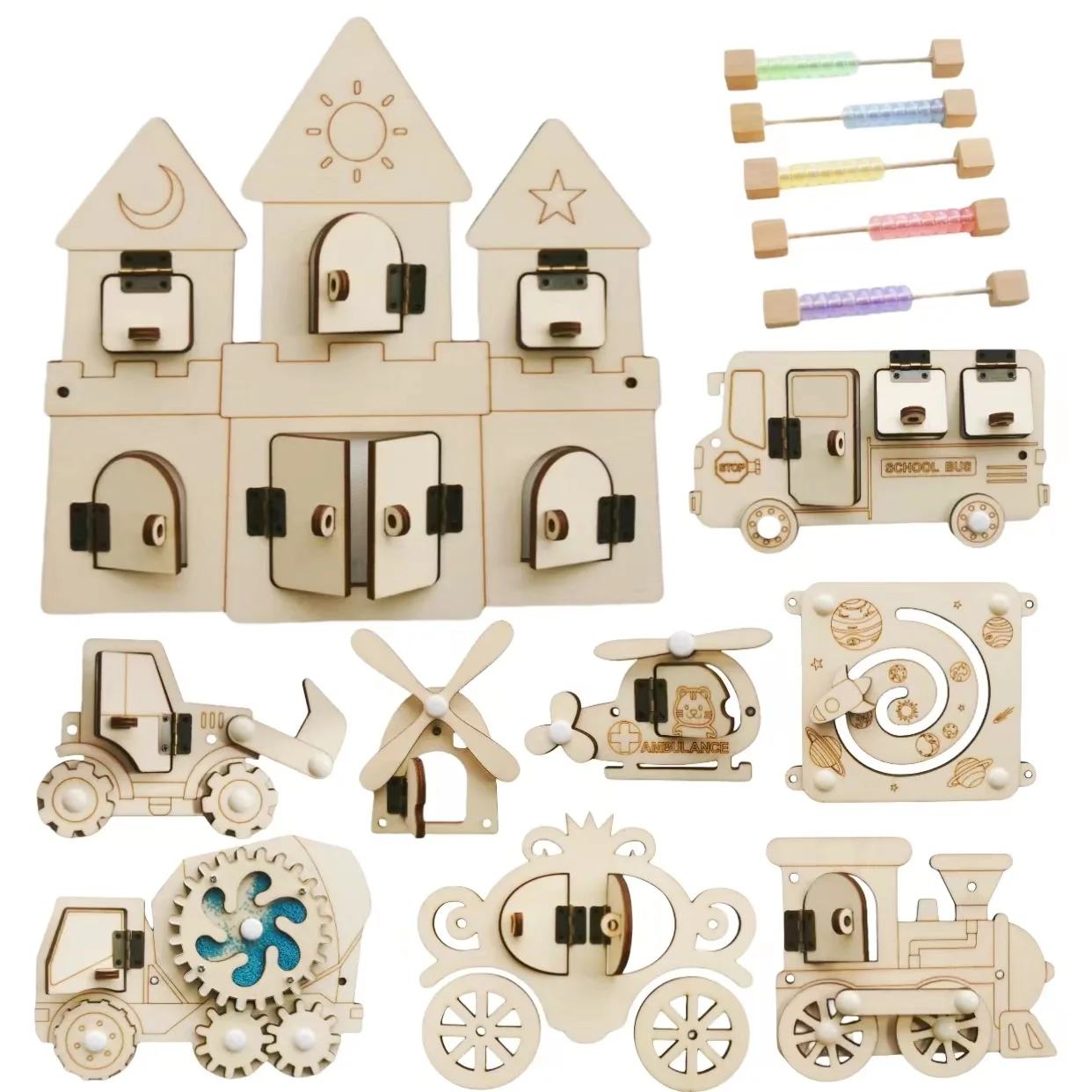 Montessori Drukbord DIY Houten - Kids Education Usa recensie en prijs